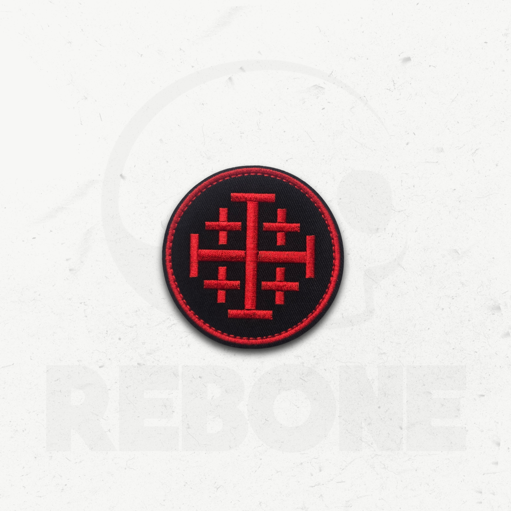CROIX DE JÉRUSALEM - PATCH BRODÉ