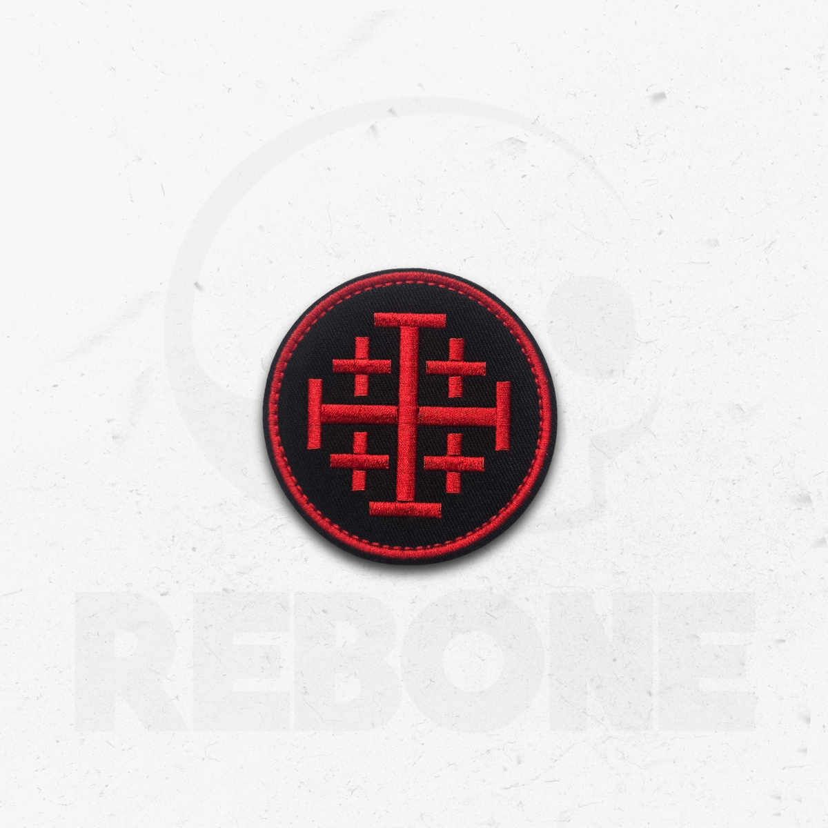 CROIX DE JÉRUSALEM - PATCH BRODÉ