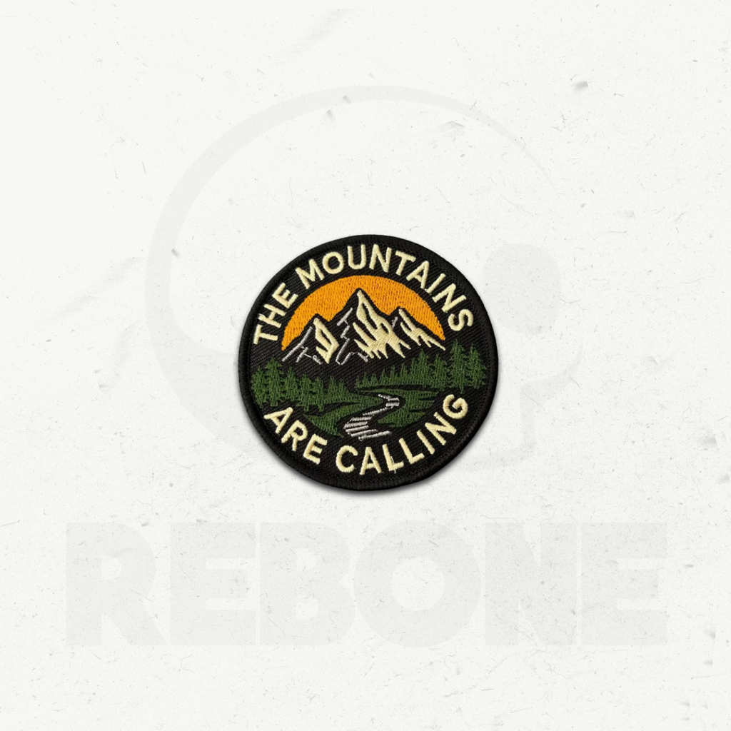 THE MOUNTAINS ARE CALLING - PATCH BRODÉ