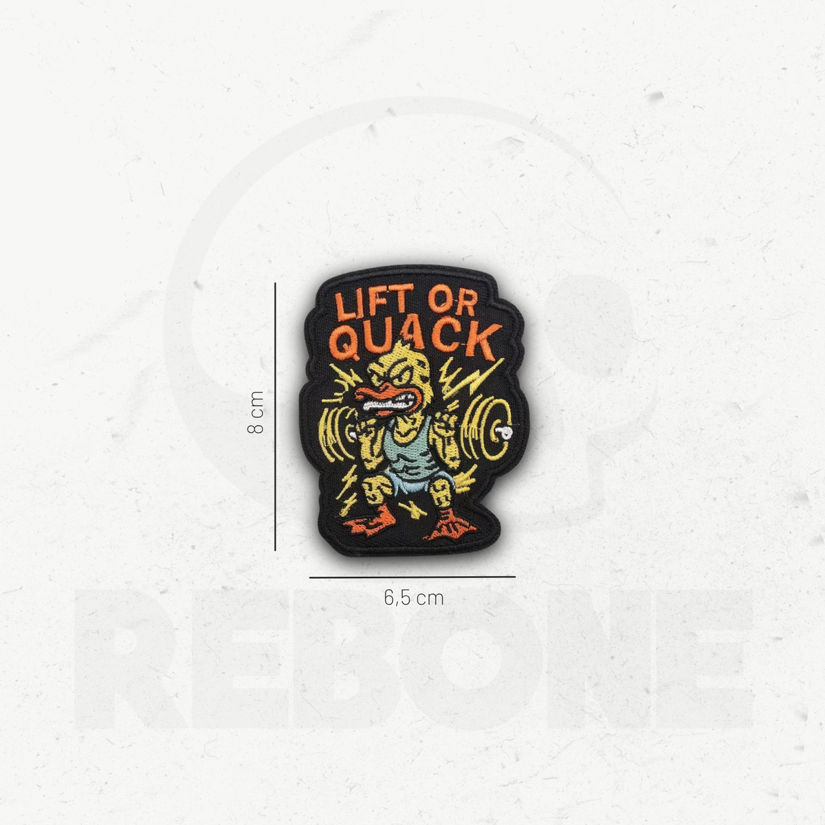LIFT OR QUACK - PATCH BRODÉ