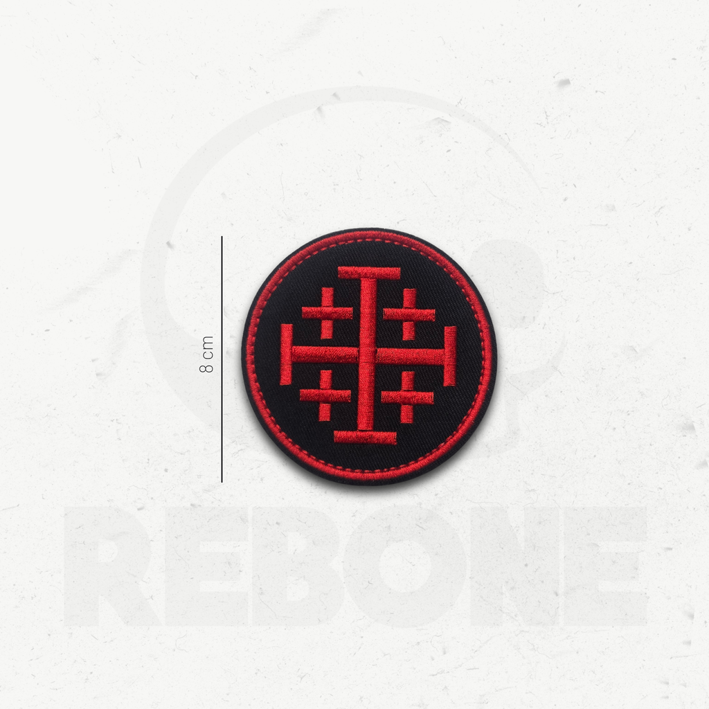 CROIX DE JÉRUSALEM - PATCH BRODÉ