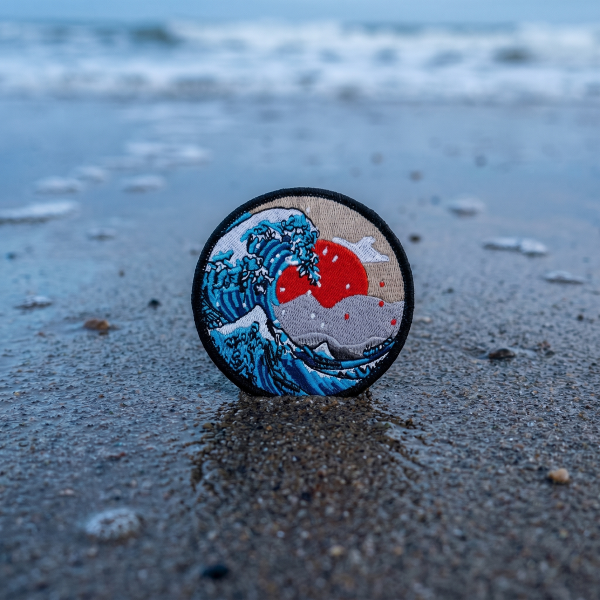 LA GRANDE VAGUE (HOKUSAI) - PATCH BRODÉ