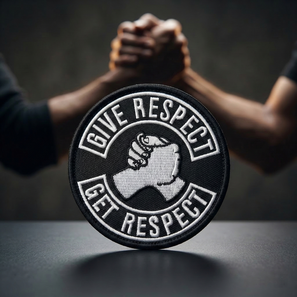 GIVE RESPECT GET RESPECT #1  - PATCH BRODÉ