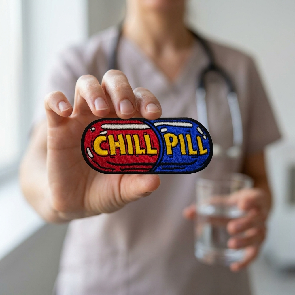 CHILL PILL - PATCH BRODÉ