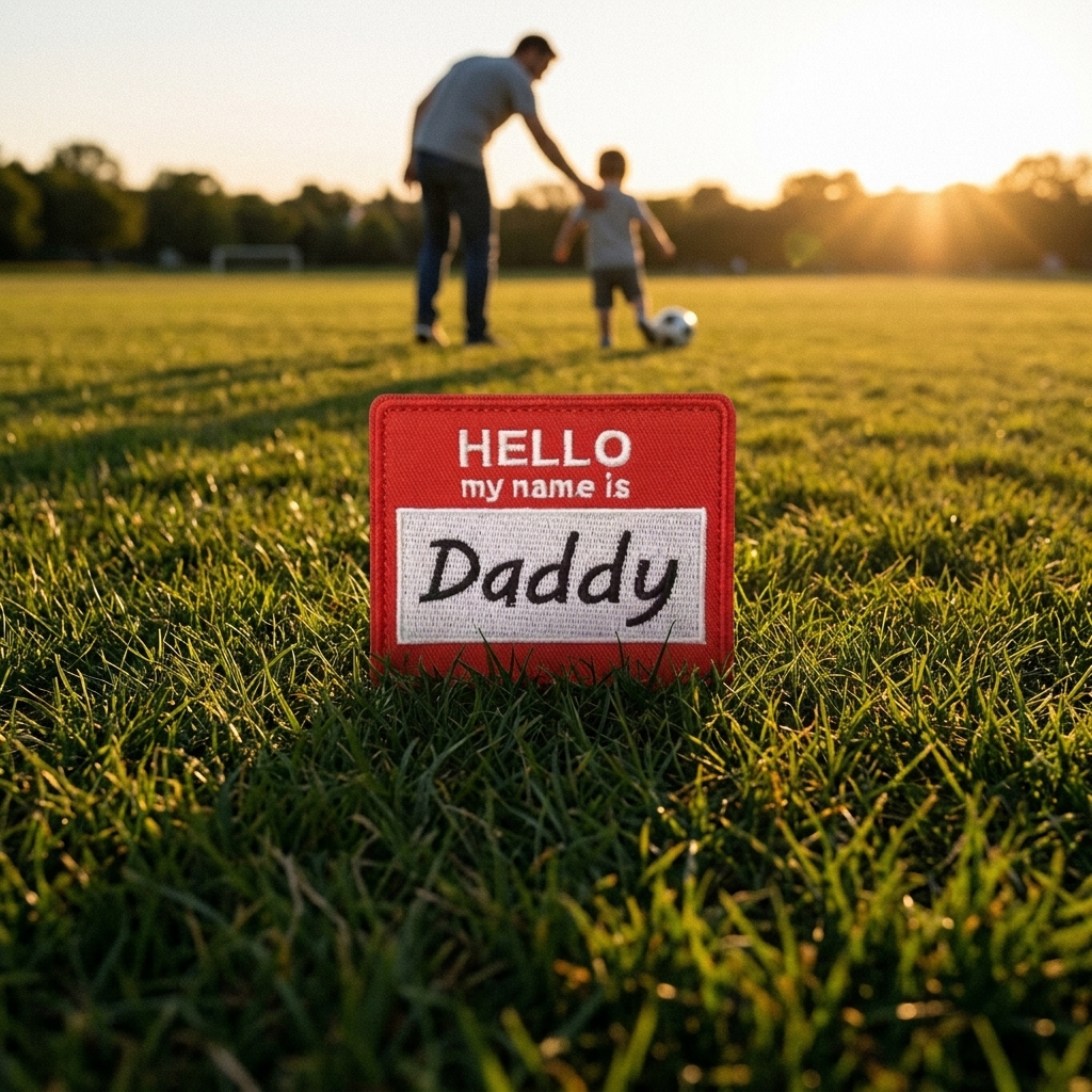 HELLO MY NAME IS DADDY - PATCH BRODÉ