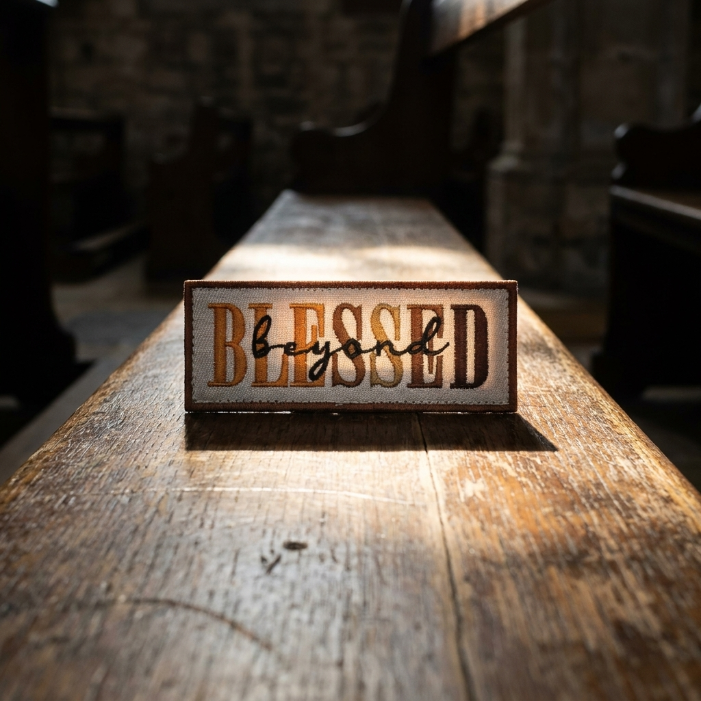 BLESSED BEYOND - PATCH BRODÉ