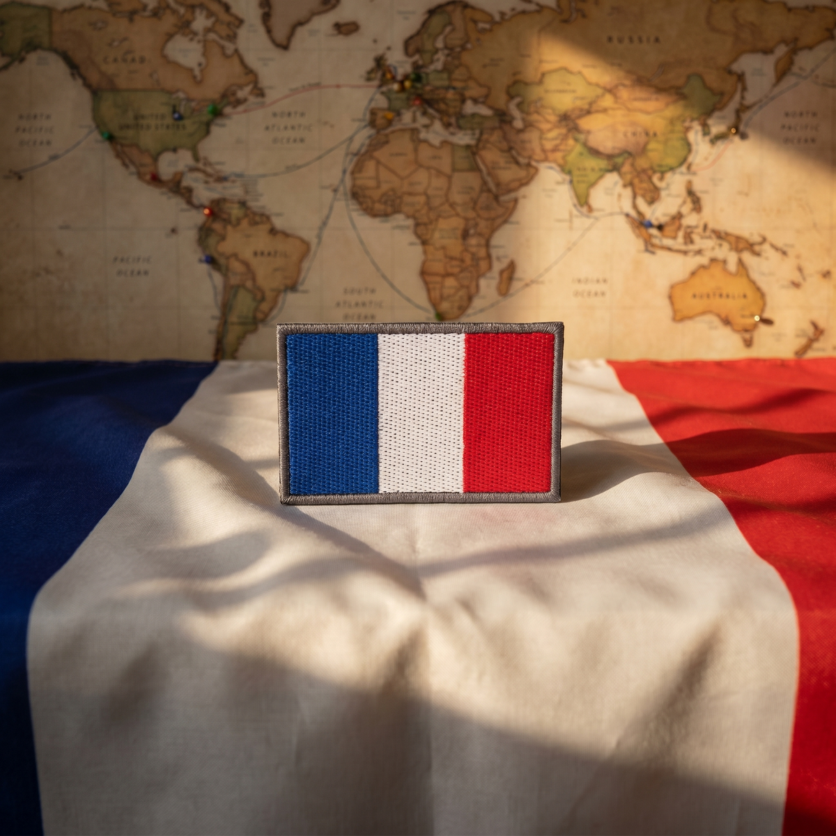 DRAPEAU FRANCE #2 - PATCH BRODÉ