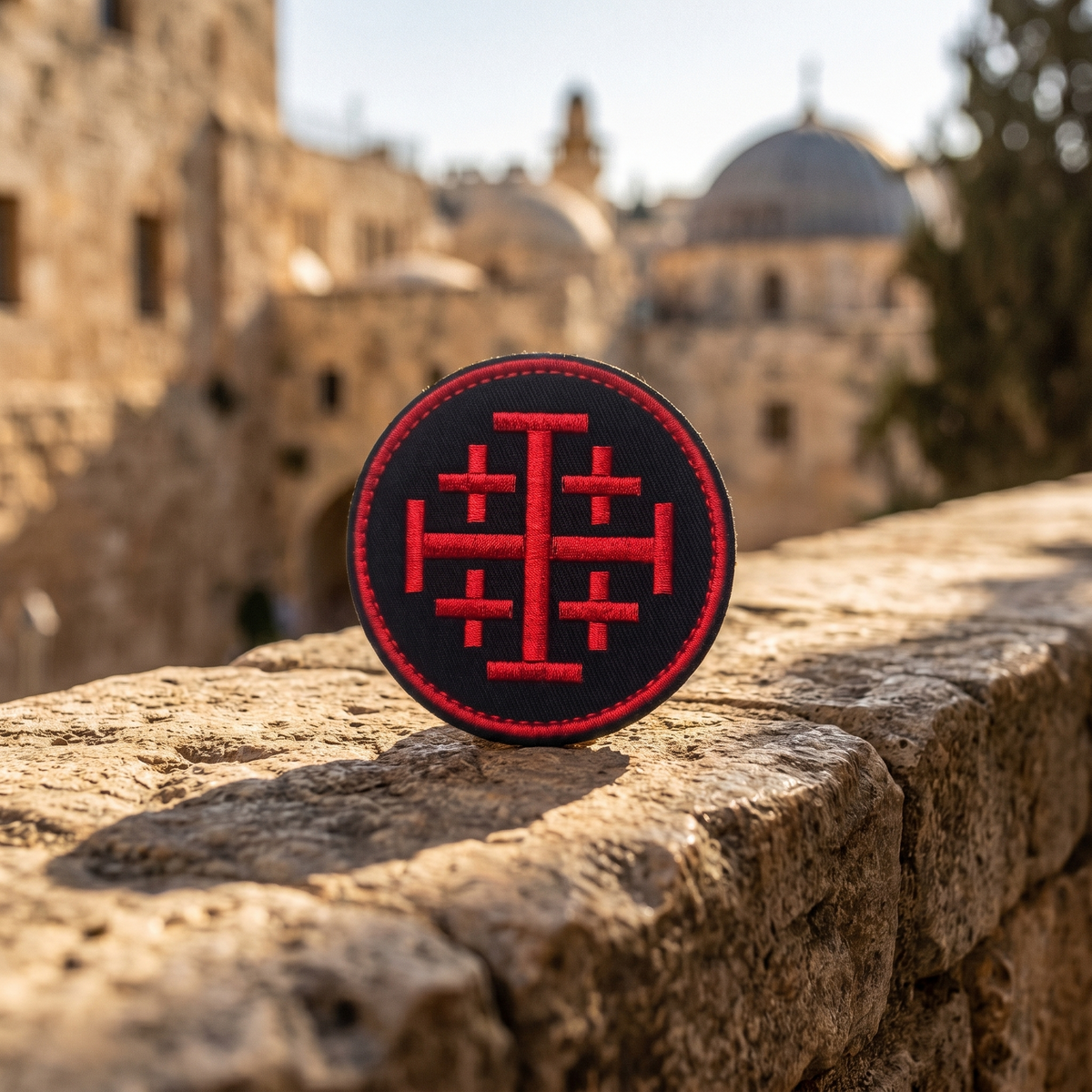 CROIX DE JÉRUSALEM - PATCH BRODÉ