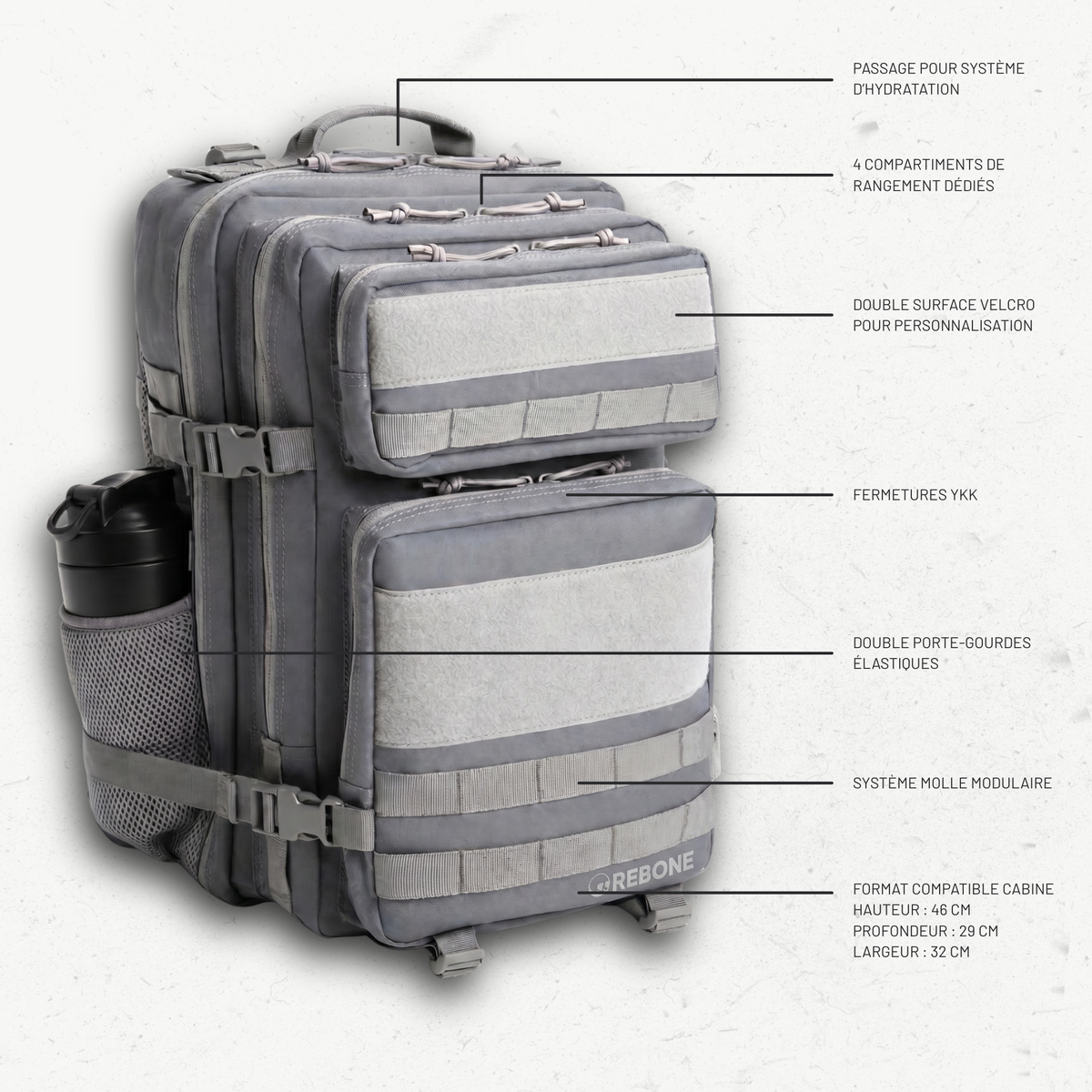 CARRY ONE 45L - GRIS