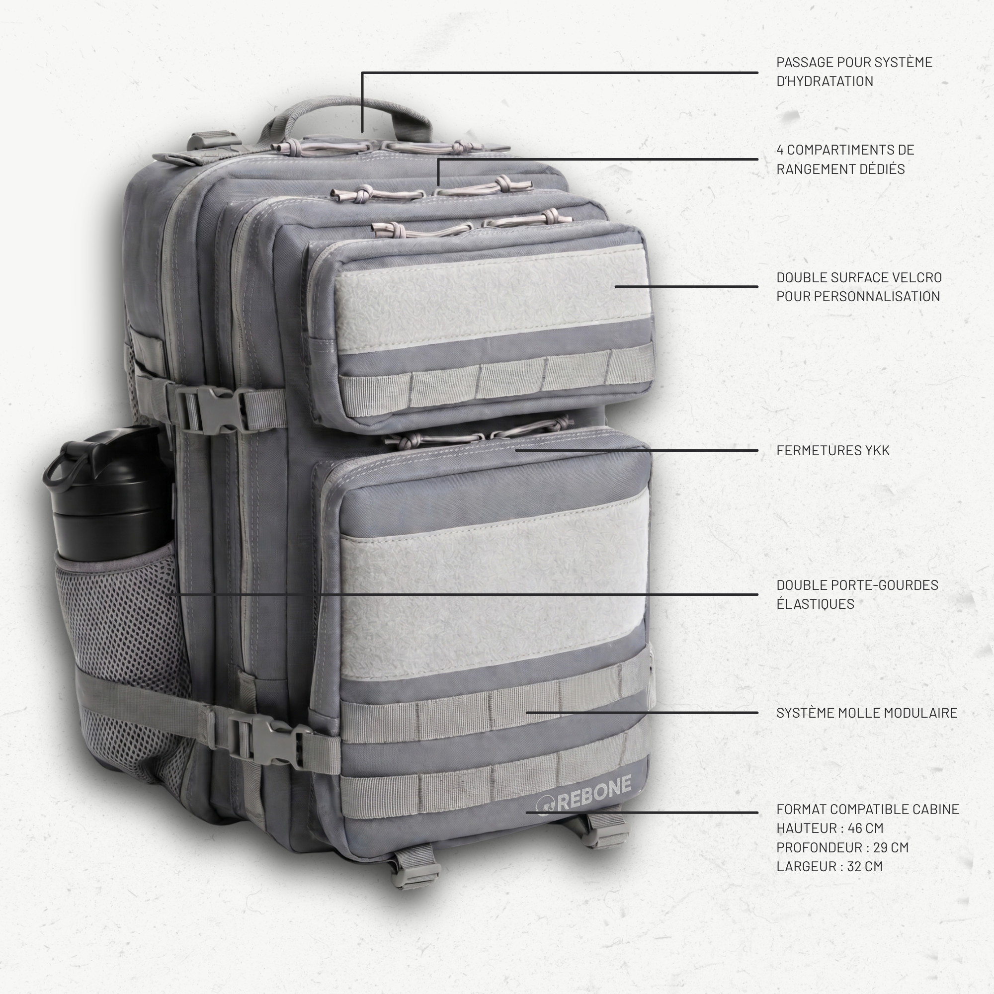 CARRY ONE 45L - GRIS