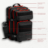 CARRY ONE 45L - NOIR & ROUGE