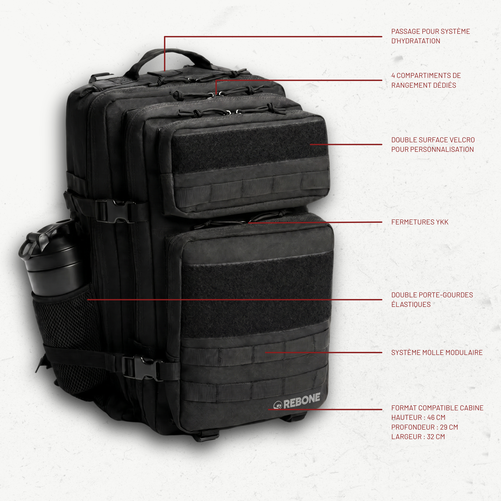 CARRY ONE 45L - NOIR